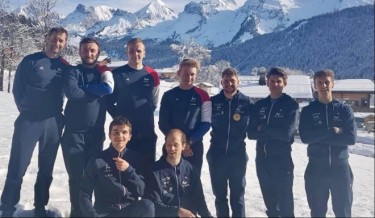 L'équipe de France de para ski nordique (Photo prise début 2020, avant la crise sanitaire). © FFH